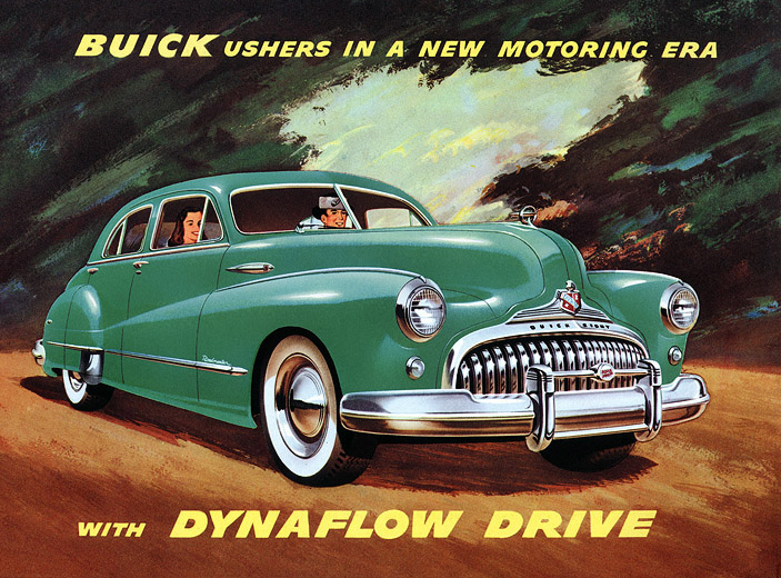 Plan59 Classic Car Art Vintage Ads 1948 Buick Roadmaster