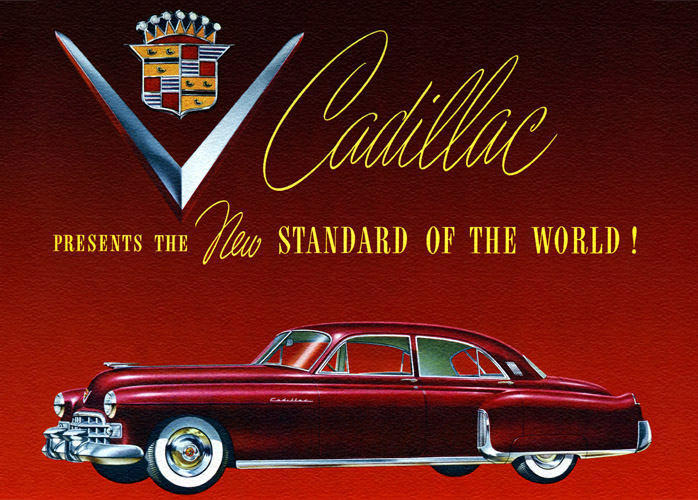 Plan59 Classic Car Art Vintage Ads 1948 Cadillac Fleetwood Sixty 