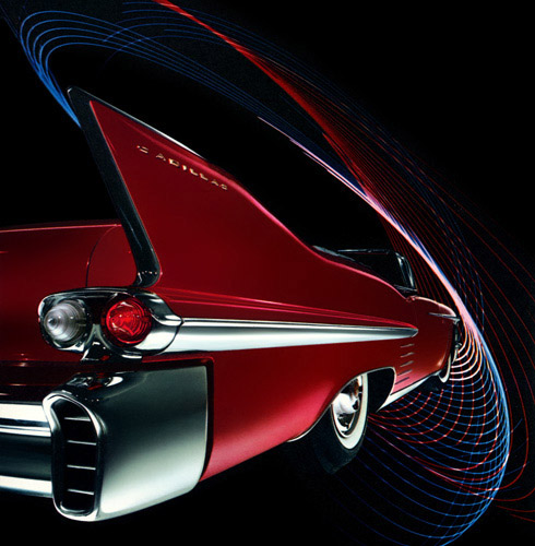 Plan59 Classic Car Art Vintage Ads 1958 Cadillac Series 62 