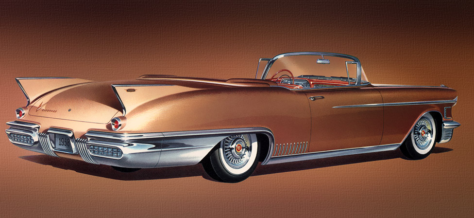 Plan59 :: Classic Car Art :: 1958 Cadillac Eldorado Biarritz