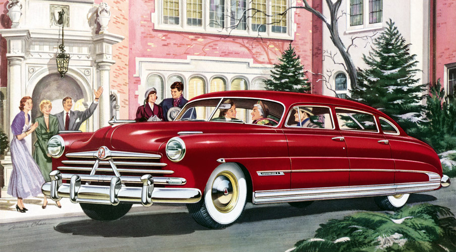 Plan59 Classic Car Art 1950 Hudson