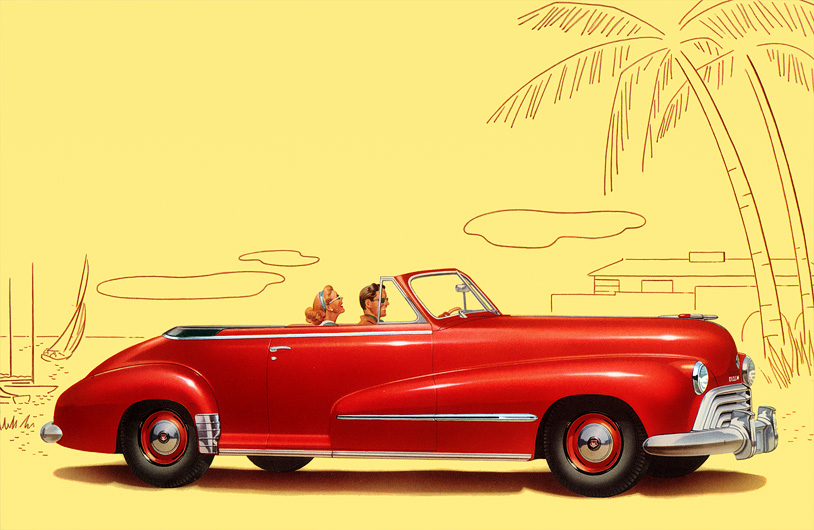 Plan59 :: Classic Car Art :: Vintage Ads :: 1948 Oldsmobile