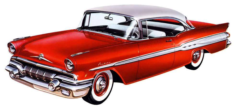 Plan59 :: Classic Car Art :: Vintage Ads :: 1957 Pontiac Pathfinder