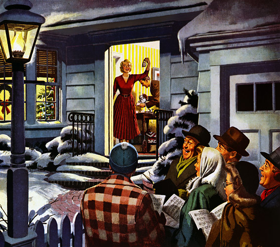 Plan59 :: Retro Vintage 1950s Christmas Ads and Holiday Art :: Carolers